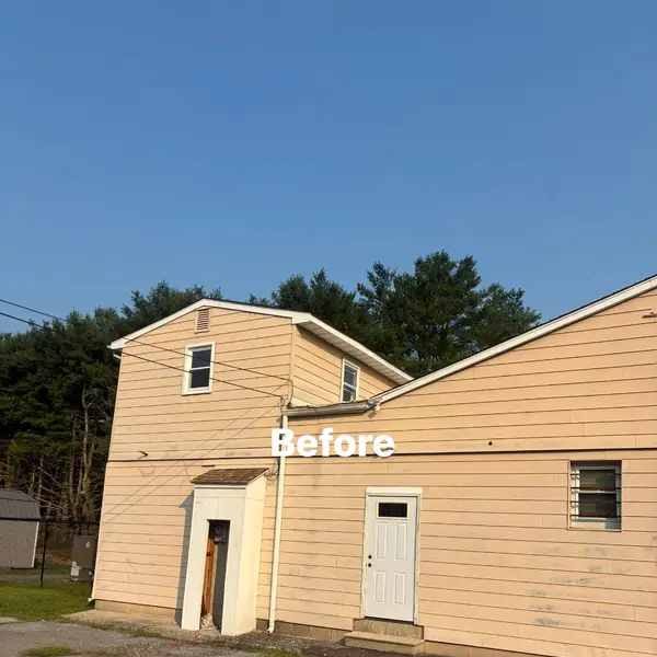Before side exterior of the Franklinville church