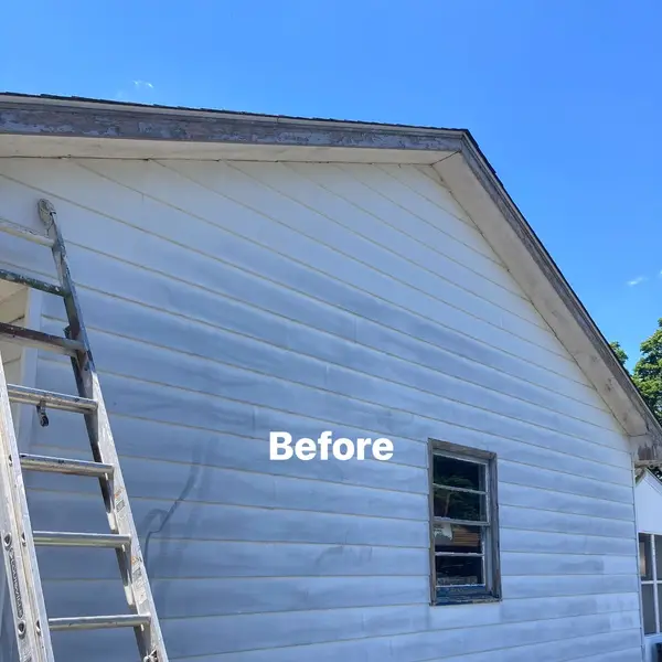 Before preparation view of Magnolia house siding