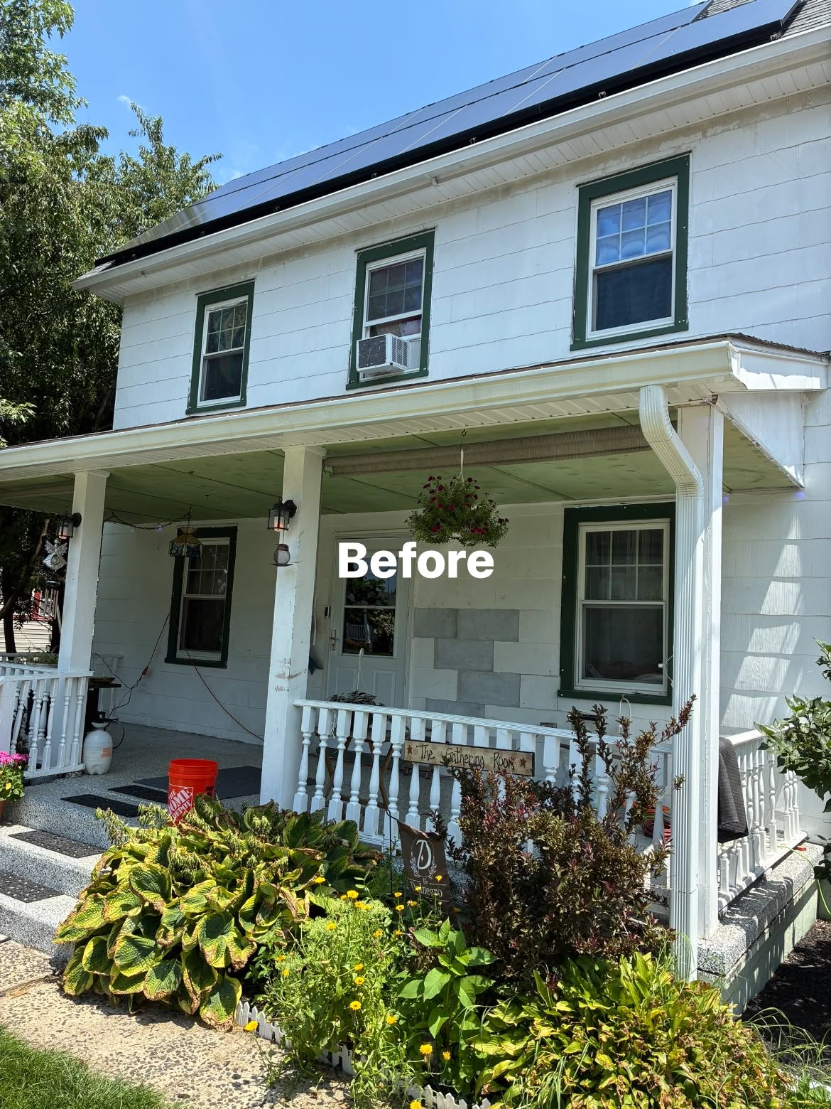 Clayton home before its Cityscape gray exterior repaint