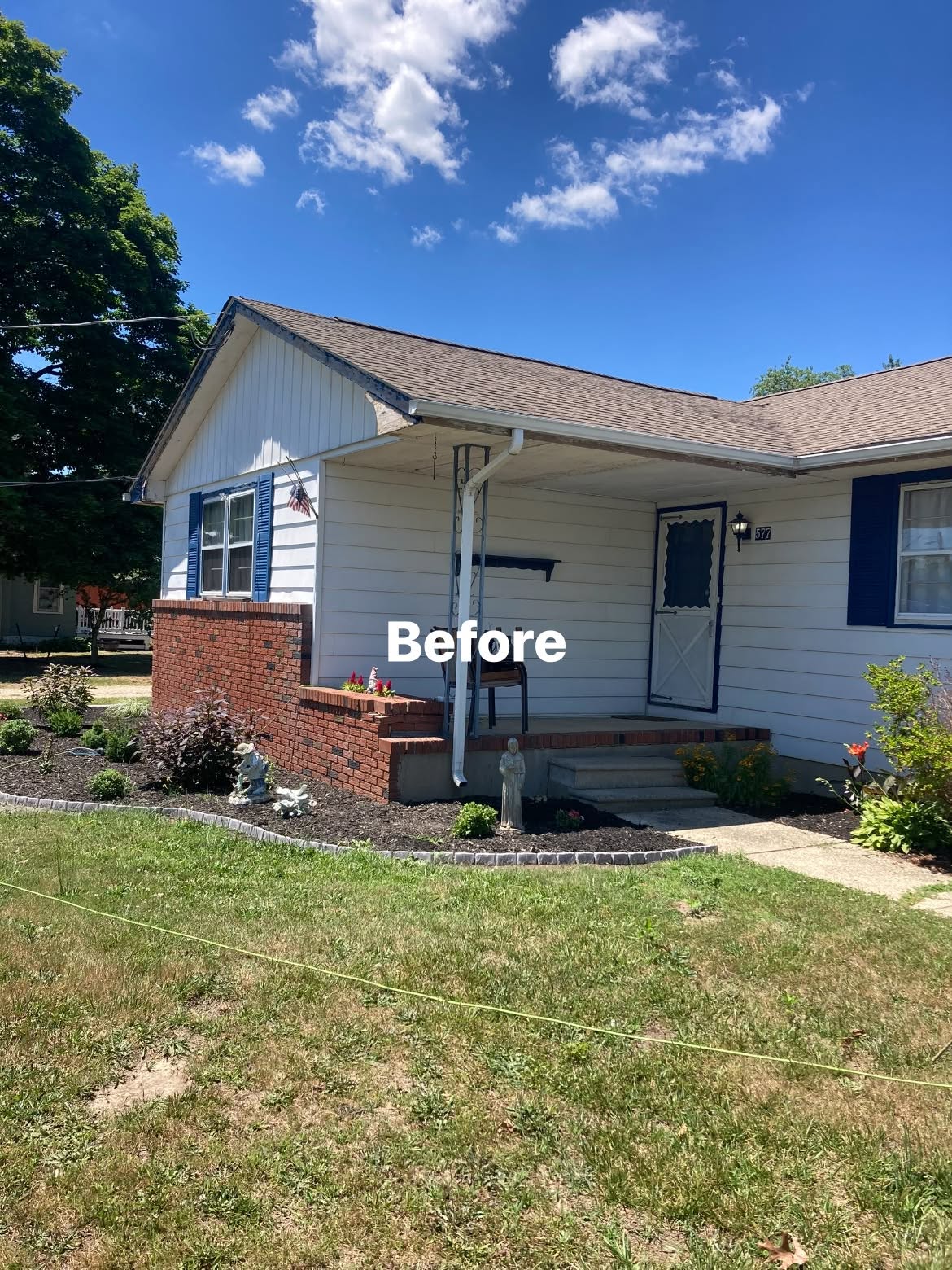 Magnolia ranch before its two-tone blue exterior repaint